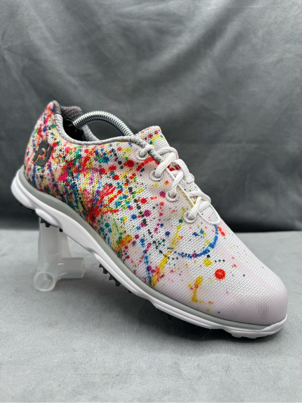 FootJoy emPower Spikeless Golf Shoes Women’s Size 7.5 Paint Splatter Multicolor